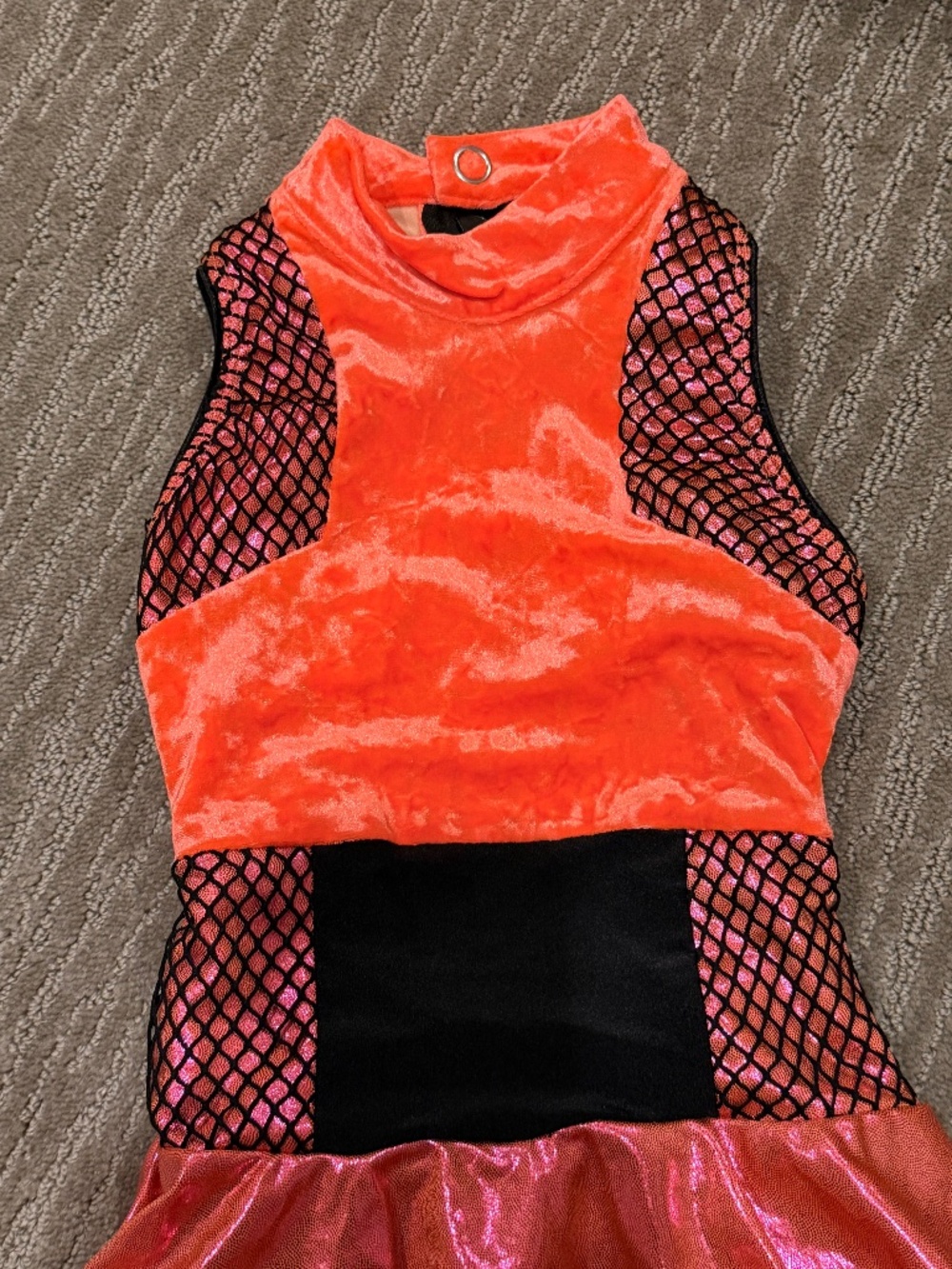Tenth House Girls Neon Coral Dance Costume